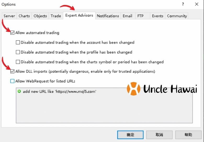 Adjust EA settings